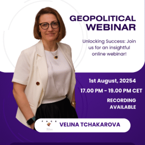 Online Geopolitical Webinar: AUGUST 1 | LIVE GEO‑STRATEGIC BRIEFING