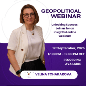 Online Geopolitical Webinar: SEPTEMBER 1 | LIVE GEO-STRATEGIC BRIEFING